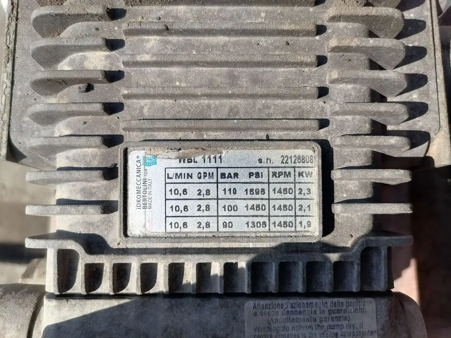 پمپ کارواش110 بار صنعتی|فروشگاه و مغازه|اشکذر, |دیوار