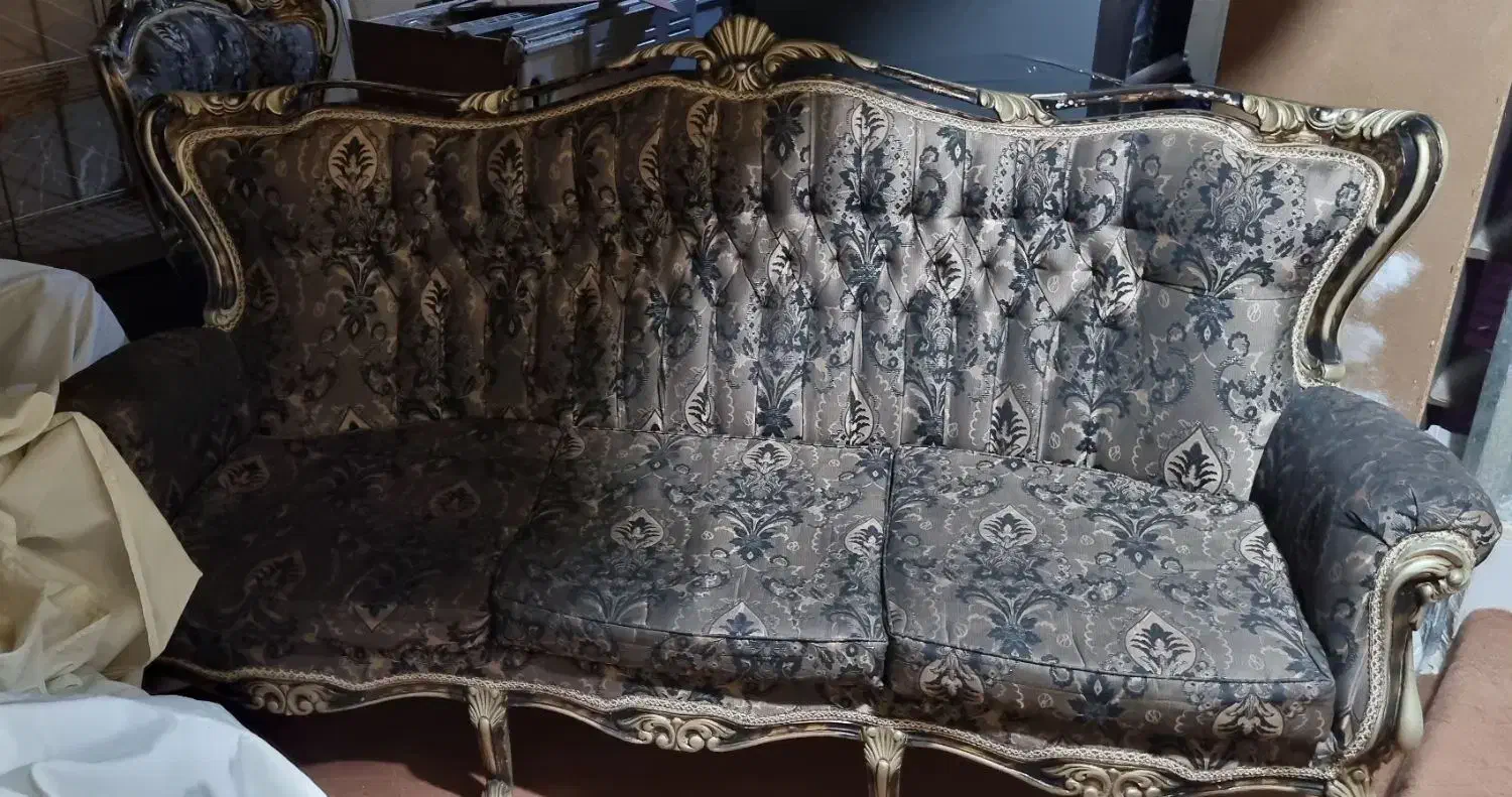 مبلمان استیل ۹ نفره|مبلمان خانگی و میز عسلی|بم, |دیوار