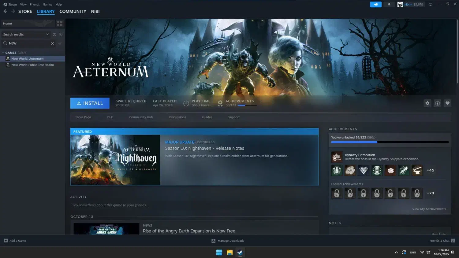 اکانت استبم دارای چند بازی پولی|کنسول، بازی ویدئویی و آنلاین|مشهد, بهمن|دیوار