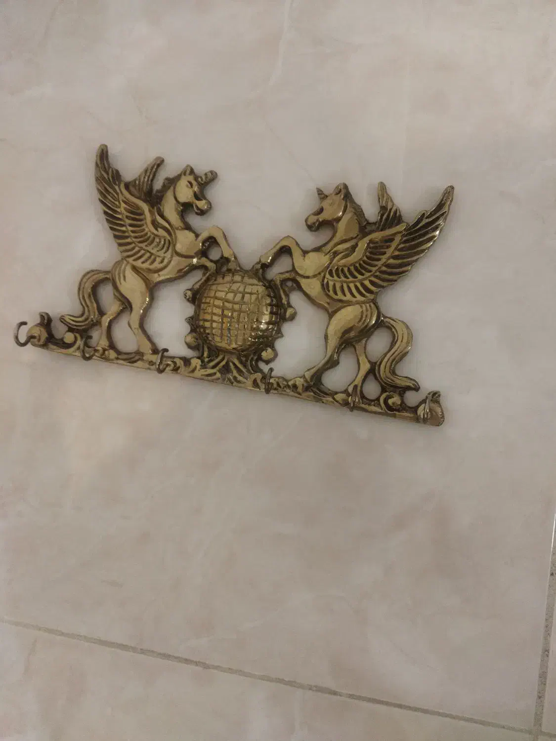 جاکلیدی برنز اسب فرشته زیبا|مجسمه، تندیس، ماکت|مشکیندشت, |دیوار