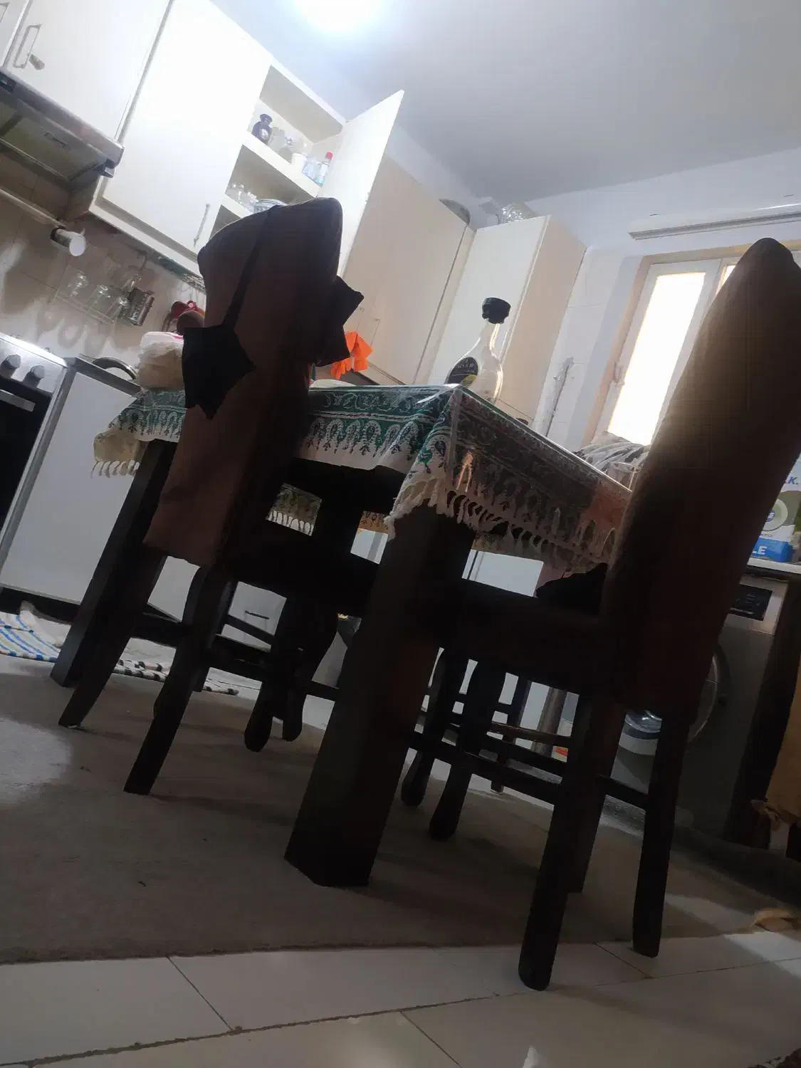 میزو صندلی نهار خوری چهار نفره چوبی|میز و صندلی غذاخوری|تهران, آبشار|دیوار