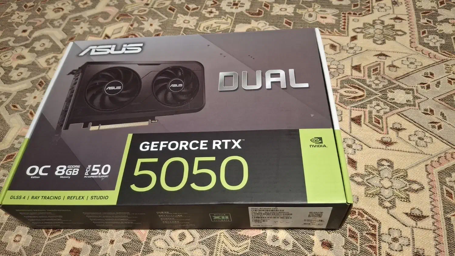 کارت گرافیک گیمینگ RTX 5050 ایسوس گارانتی شرکتی|قطعات و لوازم جانبی رایانه|رشت, رودباری|دیوار