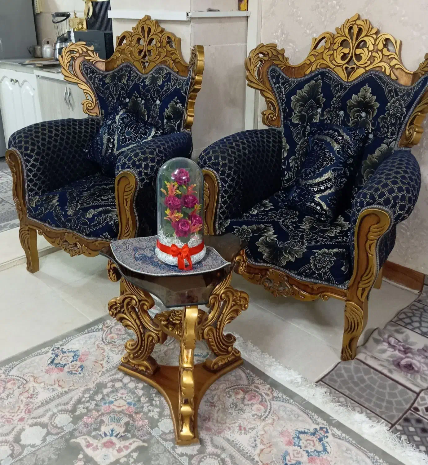 مبل ۷نفره تمیزوسالم|مبلمان خانگی و میز عسلی|ورامین, خیر آباد|دیوار