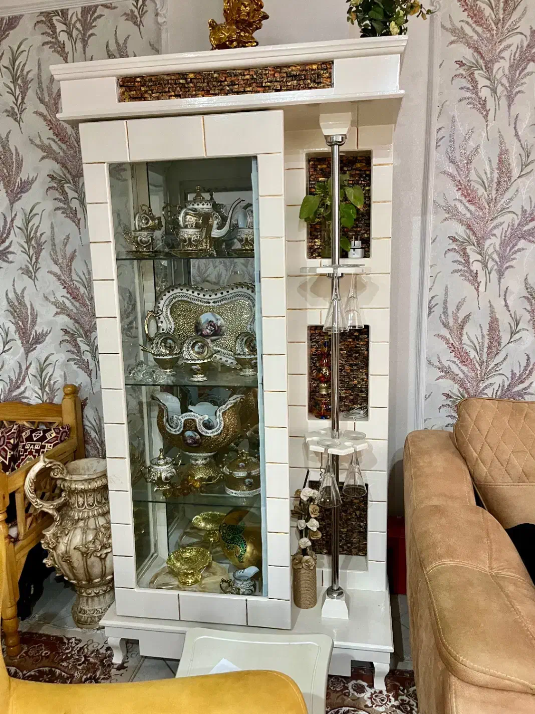 گنجه ۴ طبقه|بوفه، ویترین، کنسول|مشهد, تربیت (صدف)|دیوار