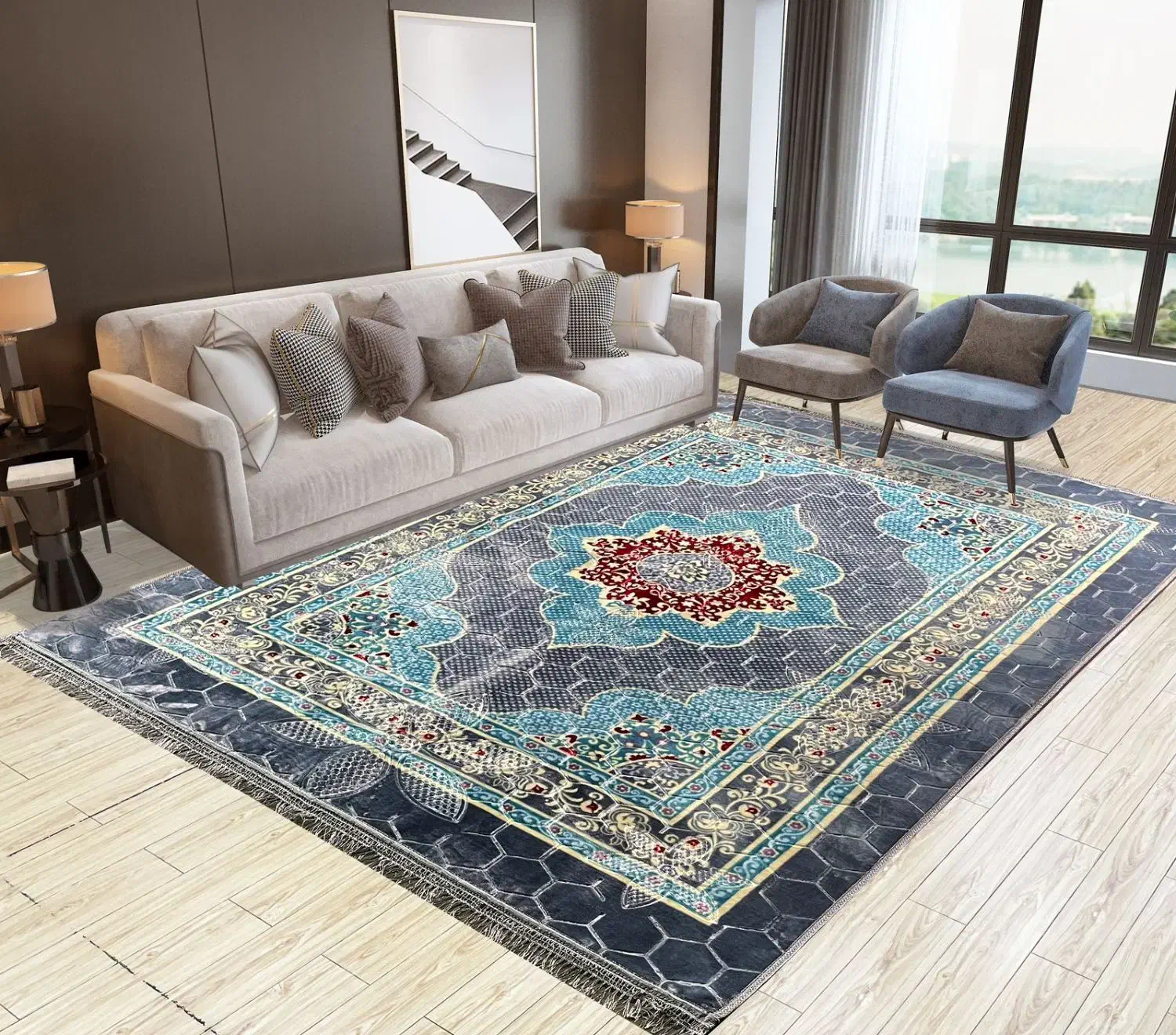 پتو فرش ۶ متری مارک ترولاو|فرش|همدان, |دیوار