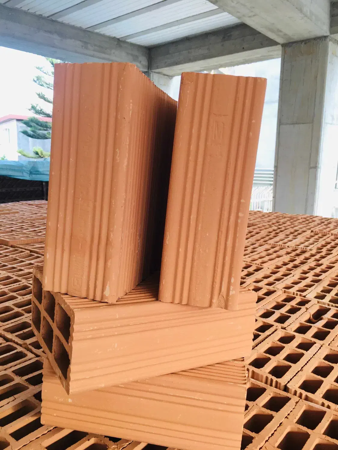 آجر سفال نکا تیغه ۱۰ در ۲۵ قیمت ۴۸۰۰ تومان|مصالح و تجهیزات ساختمان|ساری, |دیوار