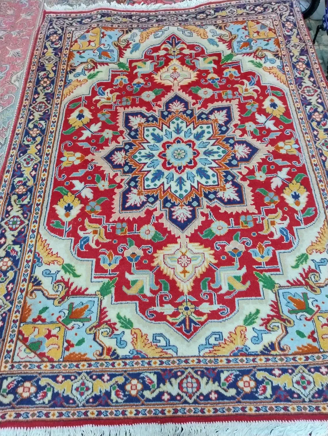 قالیچه ۱ونیم در۲دستباف سالم وخوابدار|فرش|تبریز, |دیوار