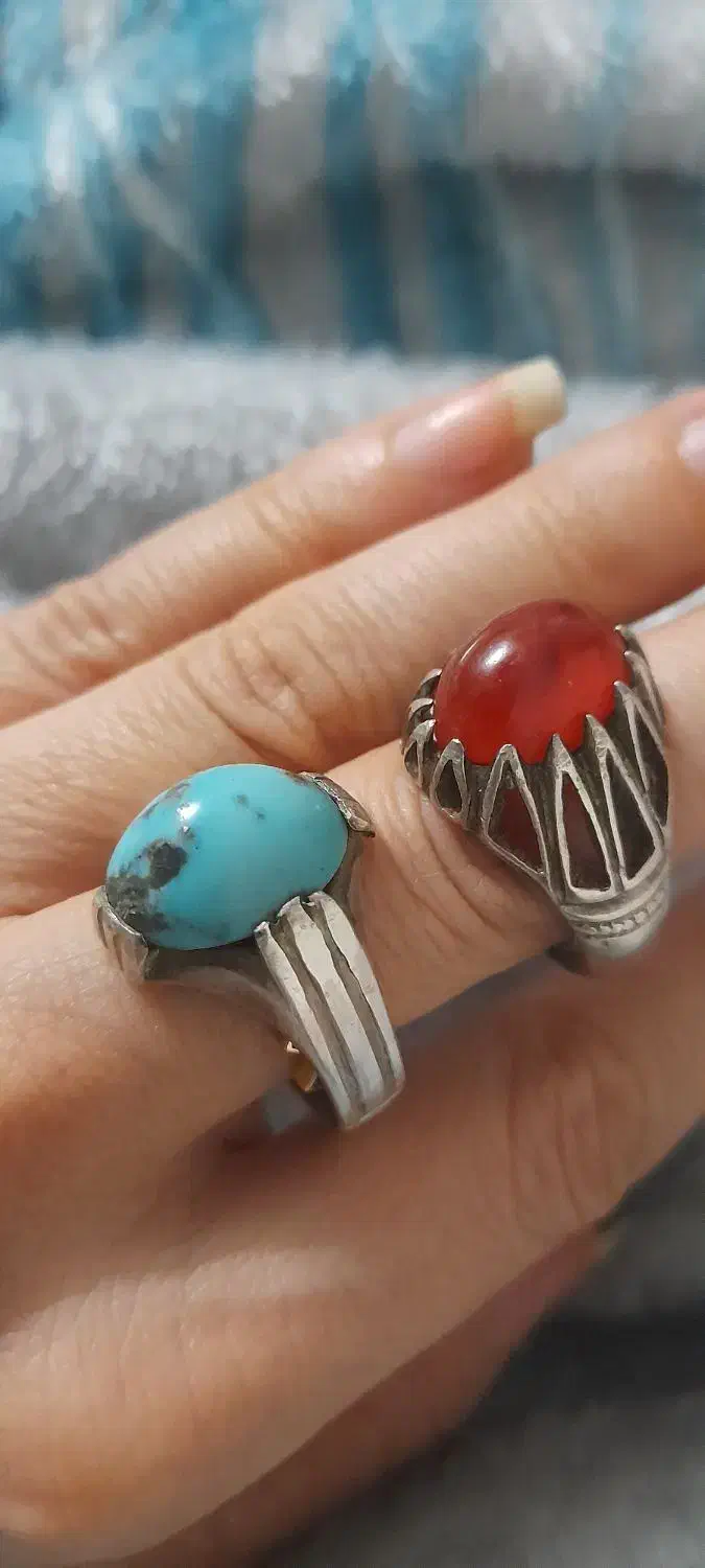 دوعددانگشترنقره|جواهرات|ری, فیروزآبادی|دیوار