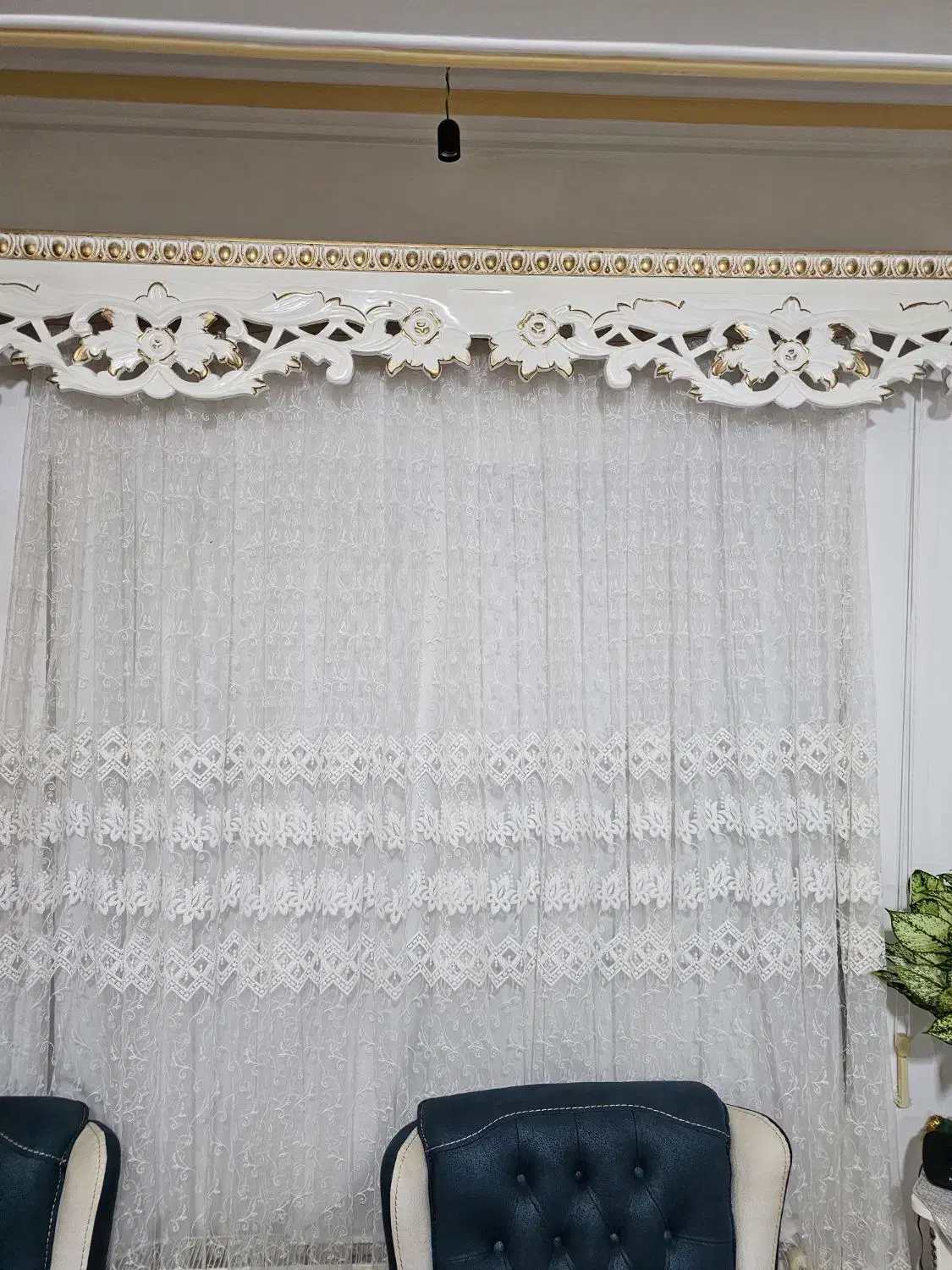 پرده پذیرایی و اشپزخانه|پرده، رانر، رومیزی|نشتارود, |دیوار