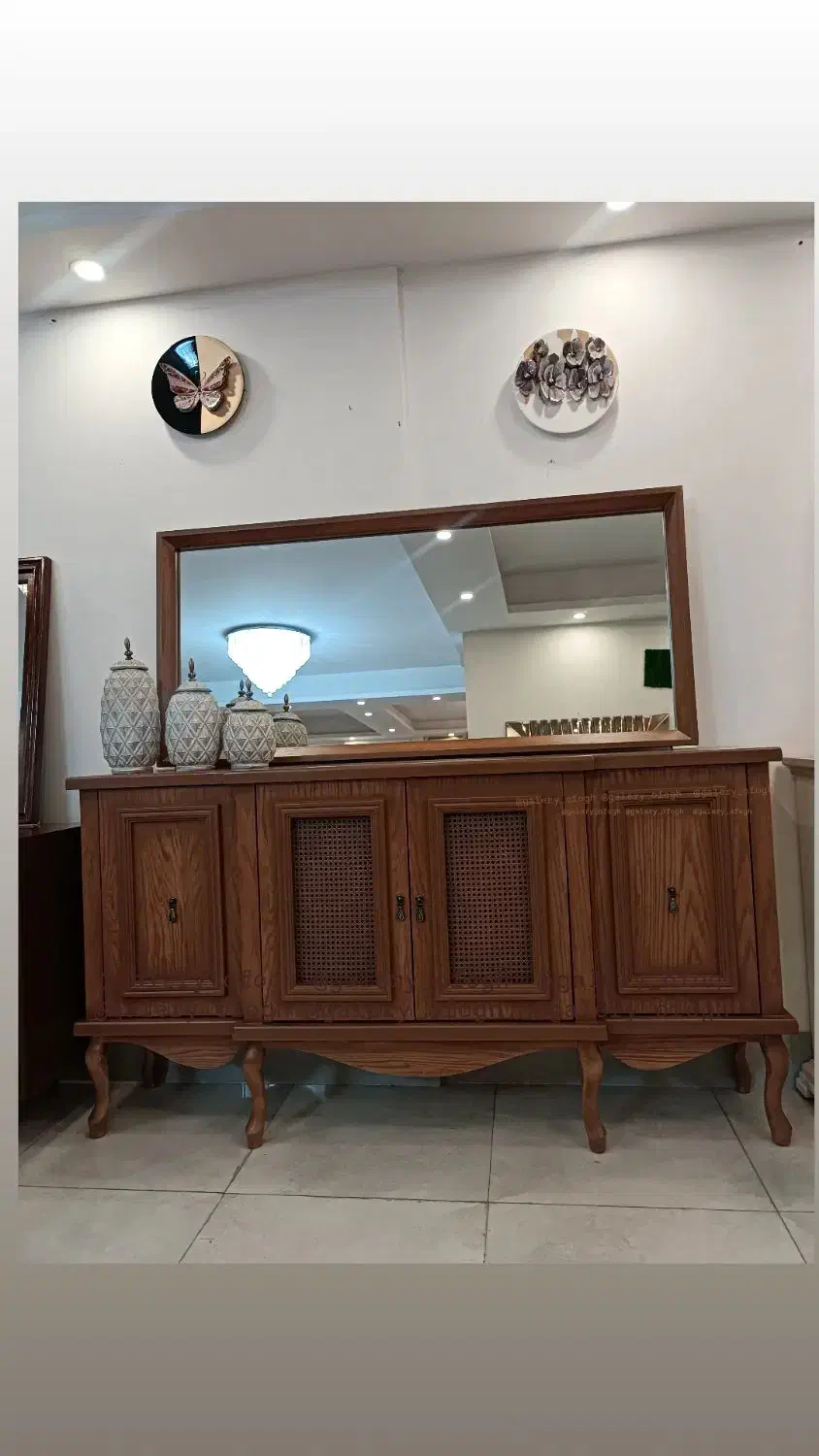 آینه کنسول و میز TVمدل بلوط|بوفه، ویترین، کنسول|رشت, استقامت ۱|دیوار