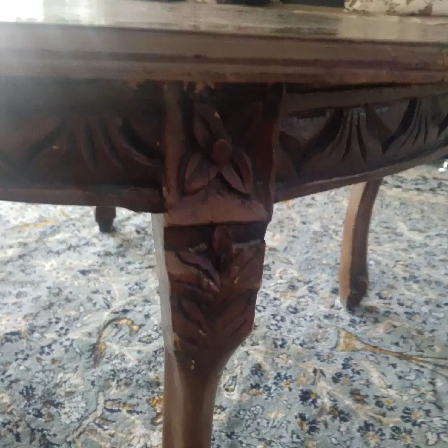 میز گرد جوب راش|مبلمان خانگی و میز عسلی|اردبیل, |دیوار