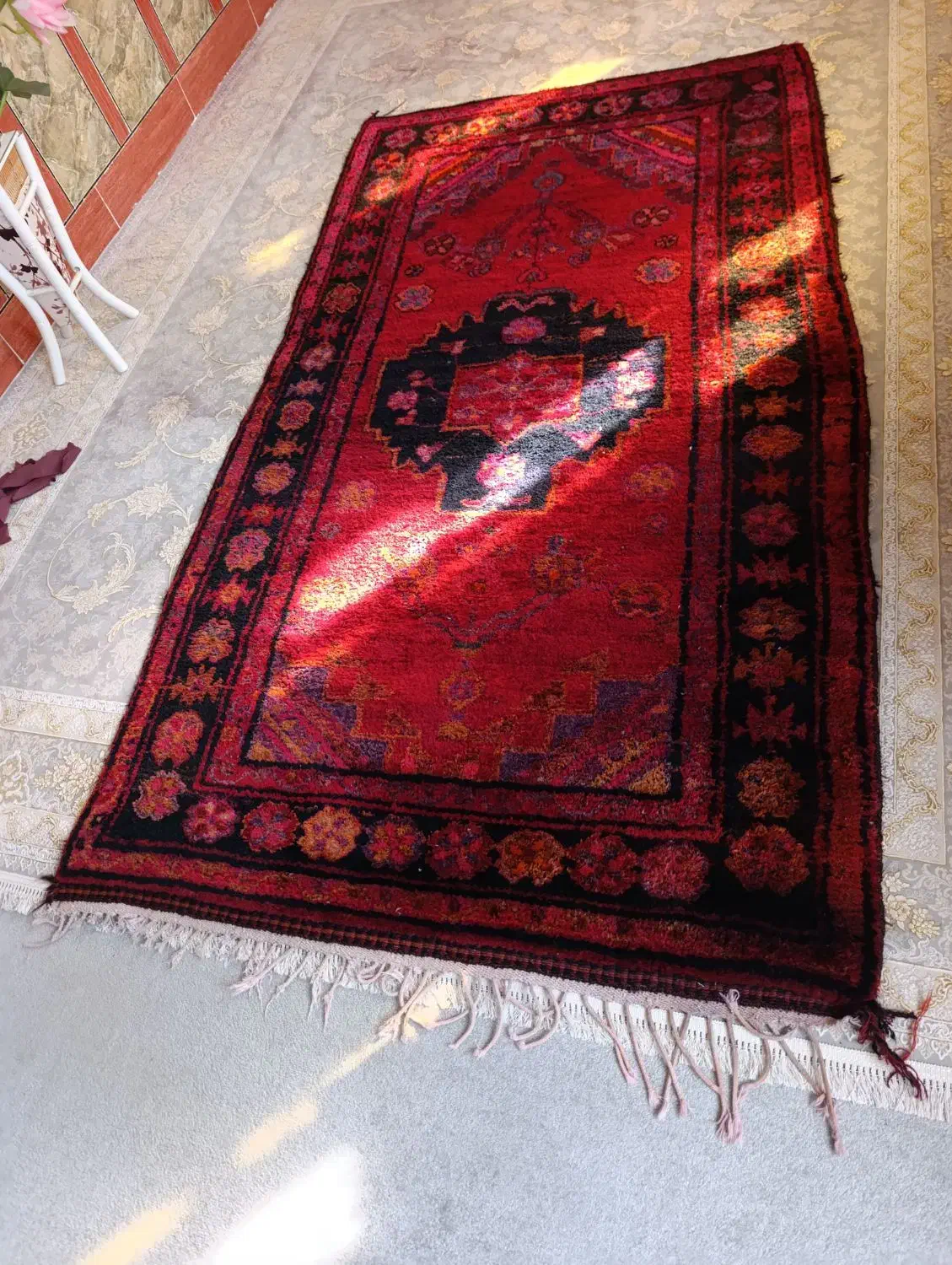 قالی محلی|فرش|دره شهر, |دیوار