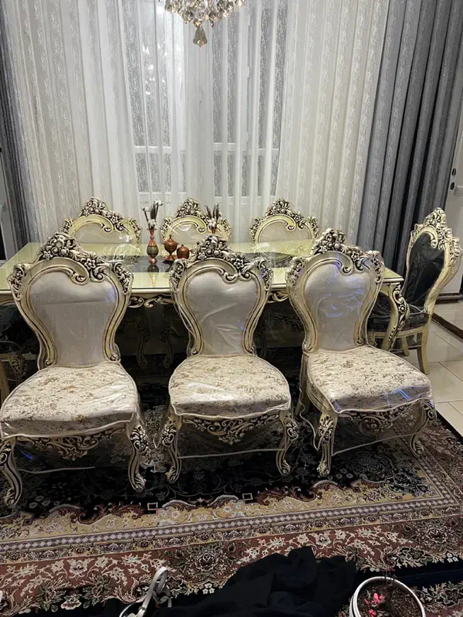 میز ناهار خوری ۸ نفره|میز و صندلی غذاخوری|تهران, شهرک شریفی|دیوار