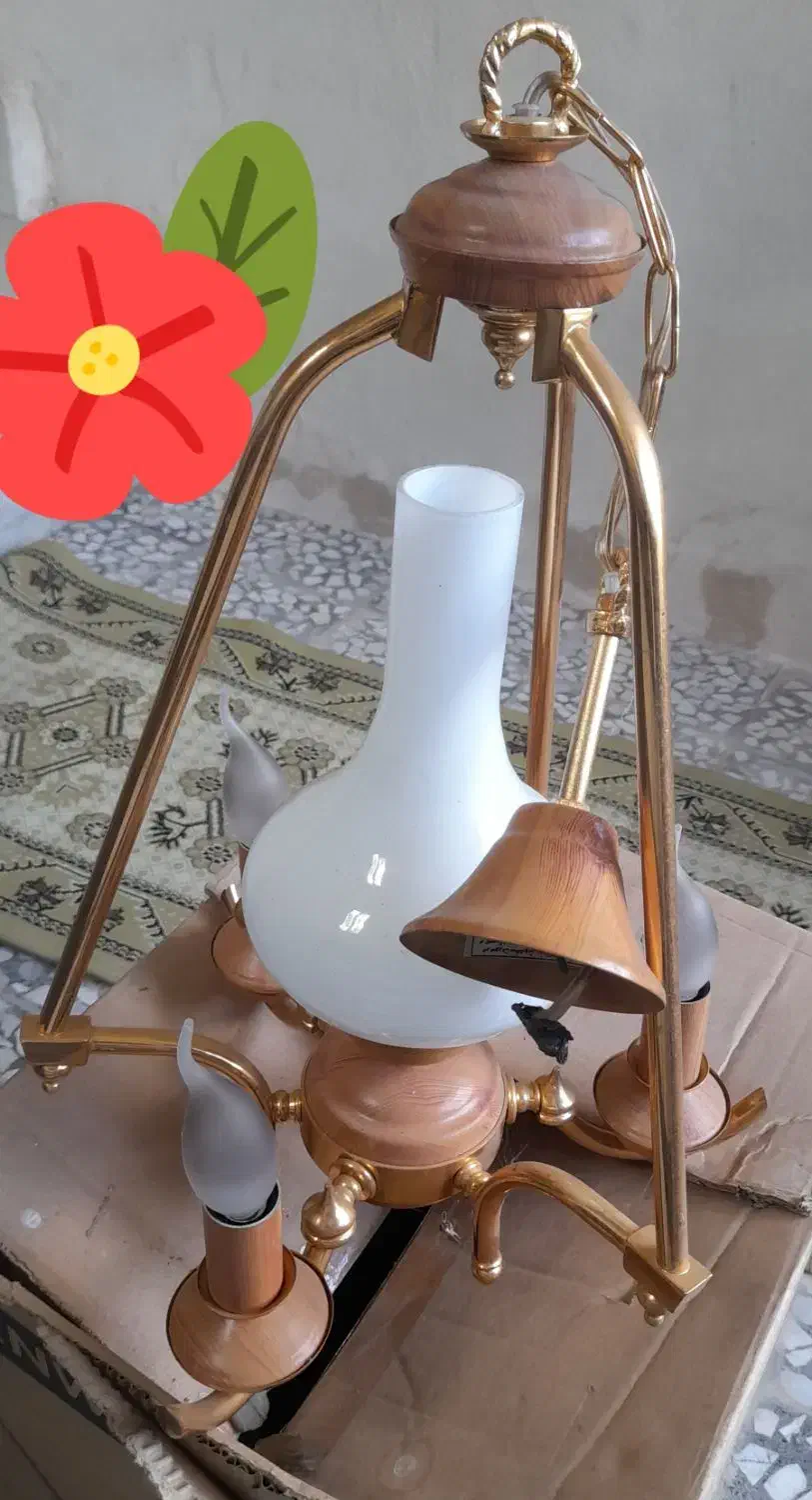 لوستر برنجی|لوستر و چراغ آویز|لاهیجان, یحی آباد|دیوار