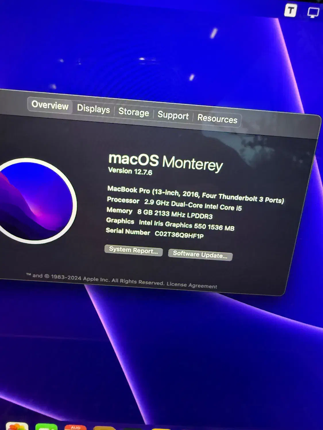 Macbook pro 2016 مک بوک پرو|رایانه همراه|تهران, پاسداران|دیوار