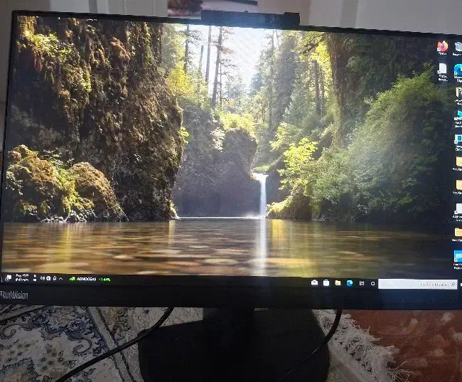 مانیتو lenovo فریم لس وبکم|قطعات و لوازم جانبی رایانه|تهران, المهدی|دیوار