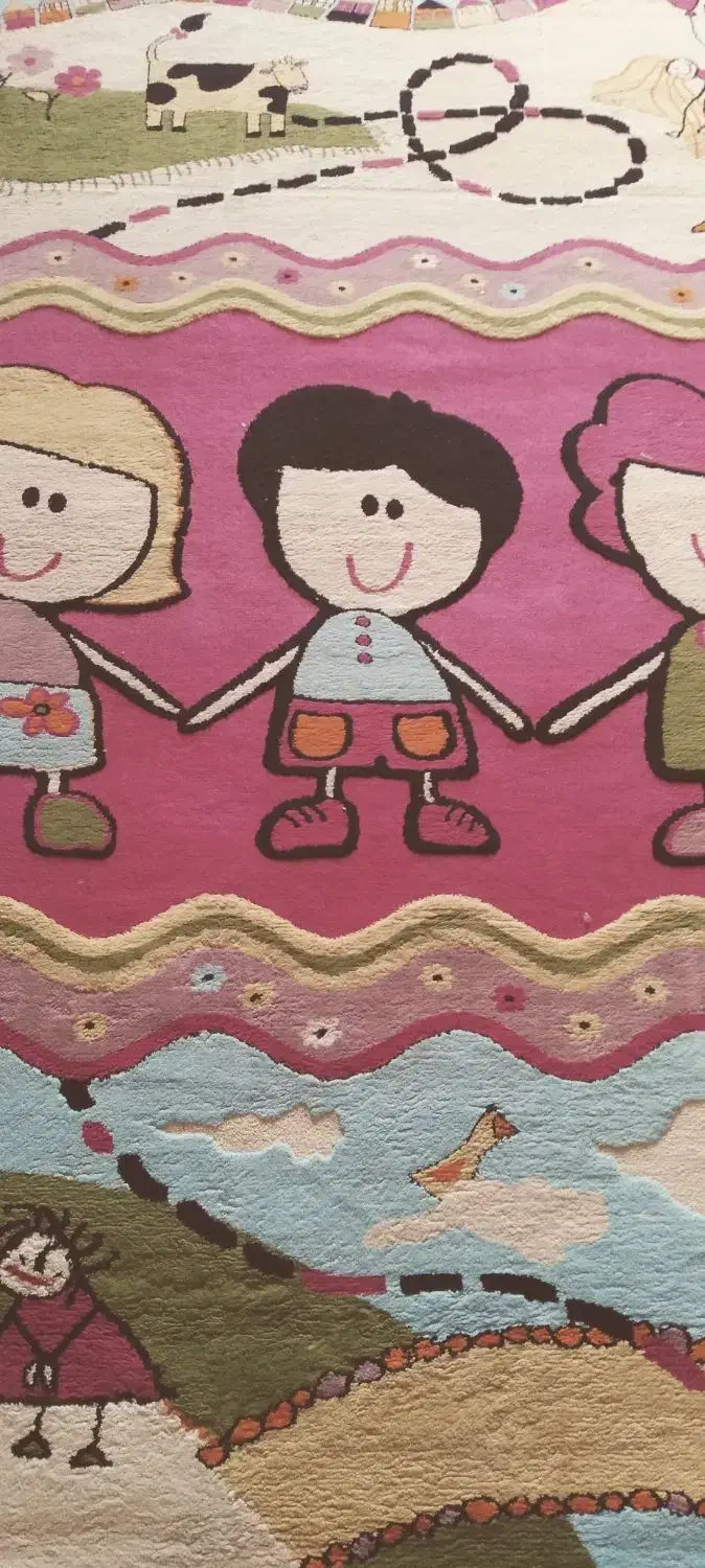 گلیم فرش اتاق کودک|گلیم، جاجیم، گبه|مبارکه, |دیوار