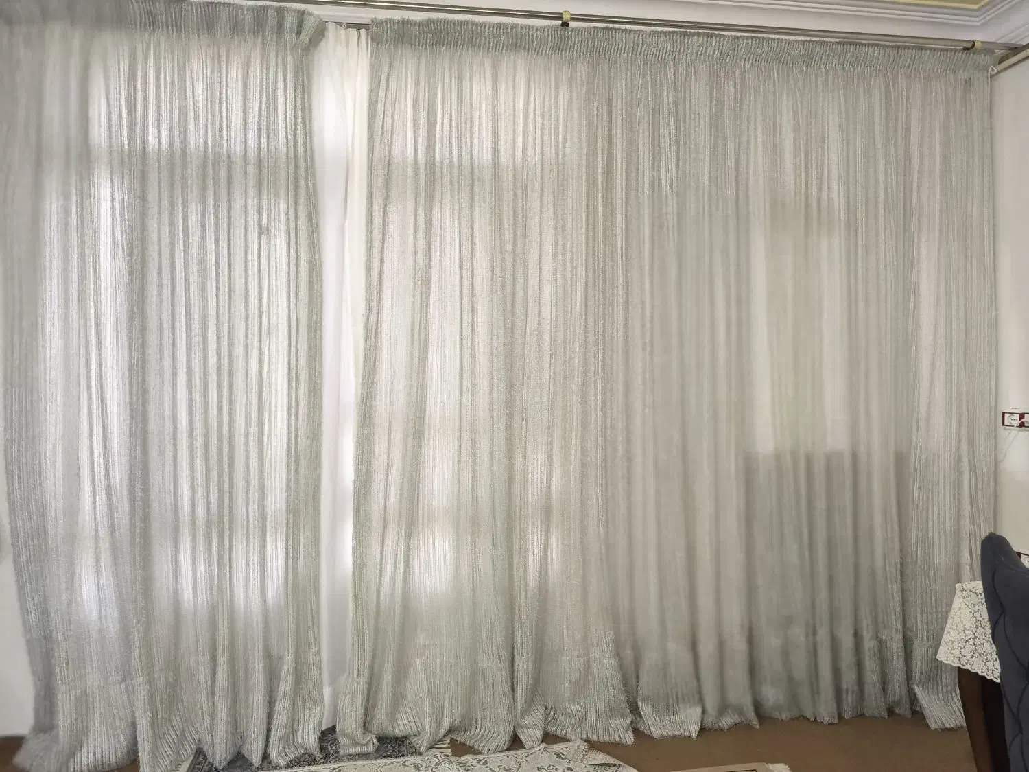 پرده ی  توری 18 متری|پرده، رانر، رومیزی|بندر ترکمن, |دیوار