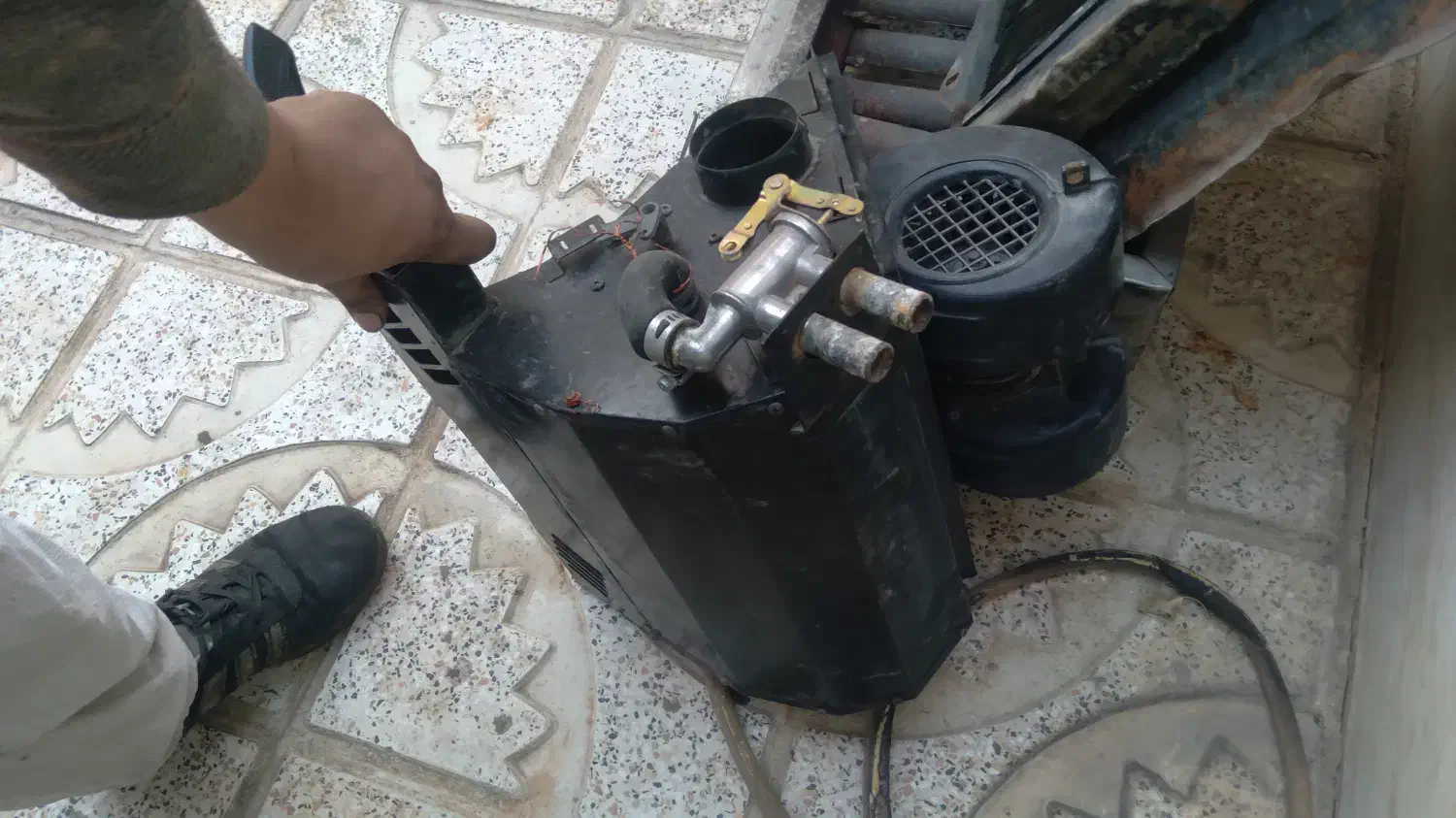 رادیات مسی  بخاری کامل موتور برف پاکن پلیت عقب|قطعات یدکی و لوازم جانبی|الوند, |دیوار