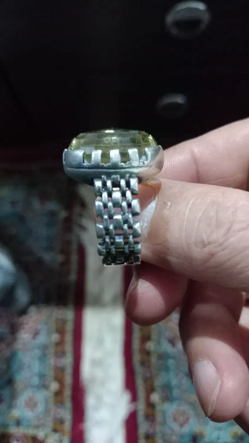 ۷ انگشتر نقره ۹۲۵سیترین عقیق و.. زیر قیمت نقره خام|جواهرات|لاهیجان, طالقانی|دیوار