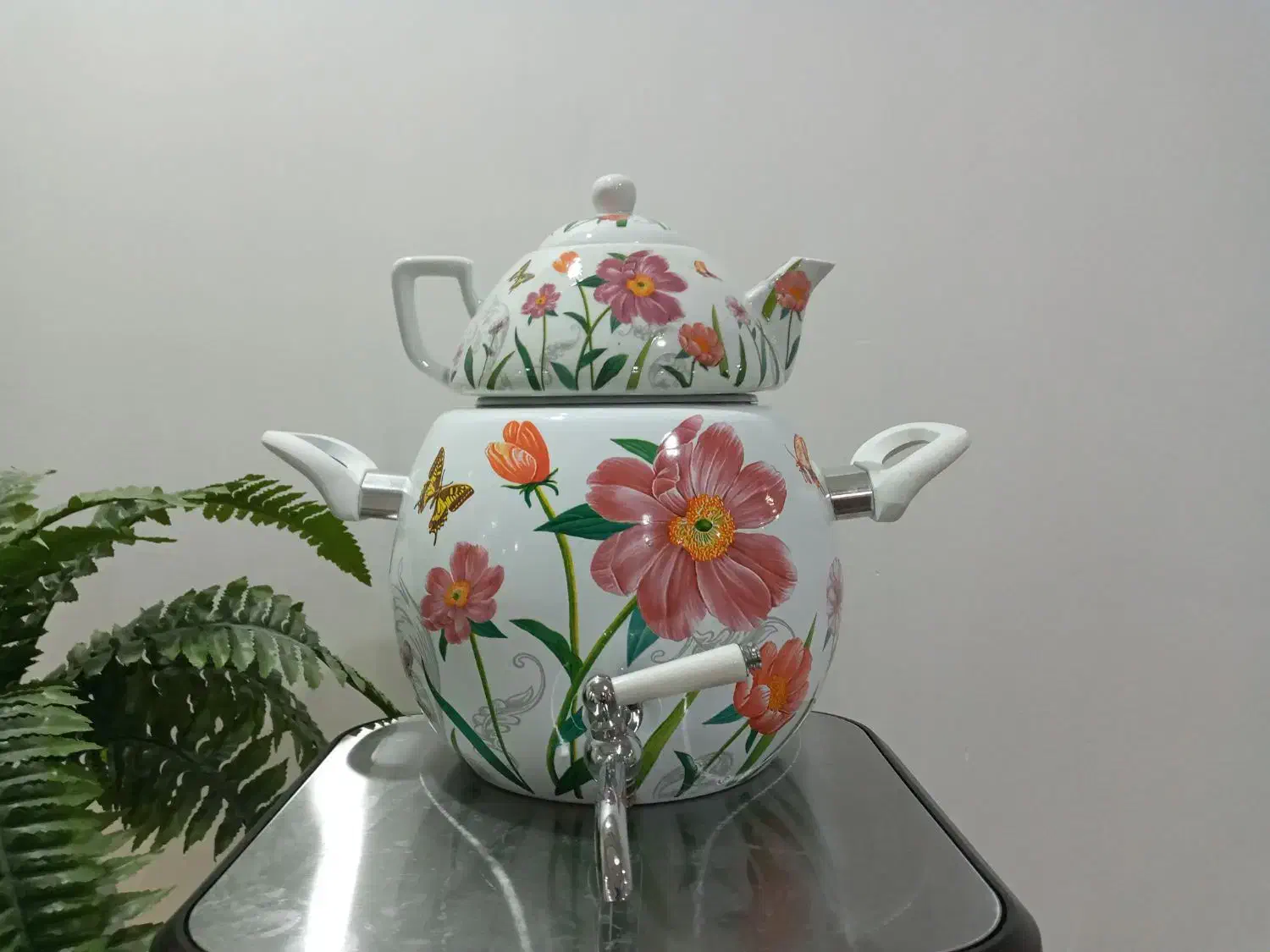 ست قوری و کتری لعابی|قوری، کتری، قهوه‌ساز دستی|اهواز, فرهنگ شهر|دیوار