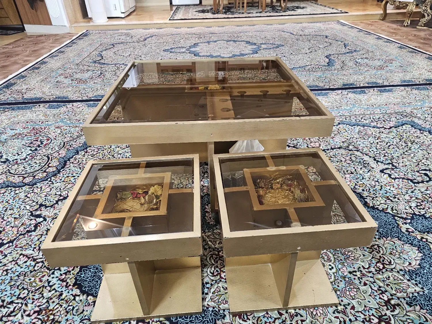 میز عسلی ۳ تیکه|مبلمان خانگی و میز عسلی|نیشابور, کوی فرهنگیان|دیوار