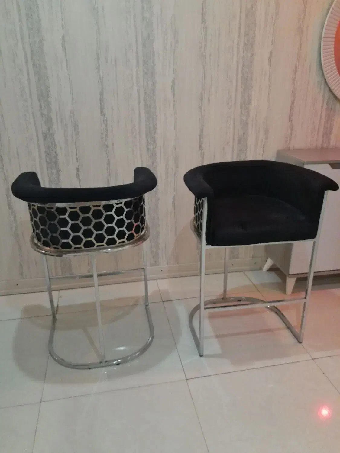 دوعدد صندلی اپن استیل سالم استفاده نشده زیاد فروشی|صندلی و نیمکت|فردیس, نگارستان|دیوار