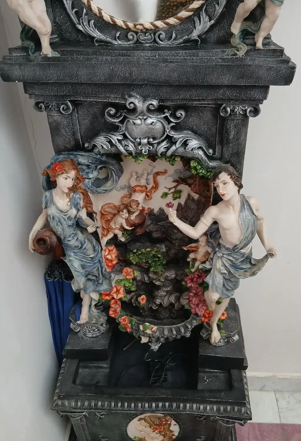 ساعت ایستاده پلی استر آبنما دار|ساعت دیواری و تزئینی|اردبیل, |دیوار