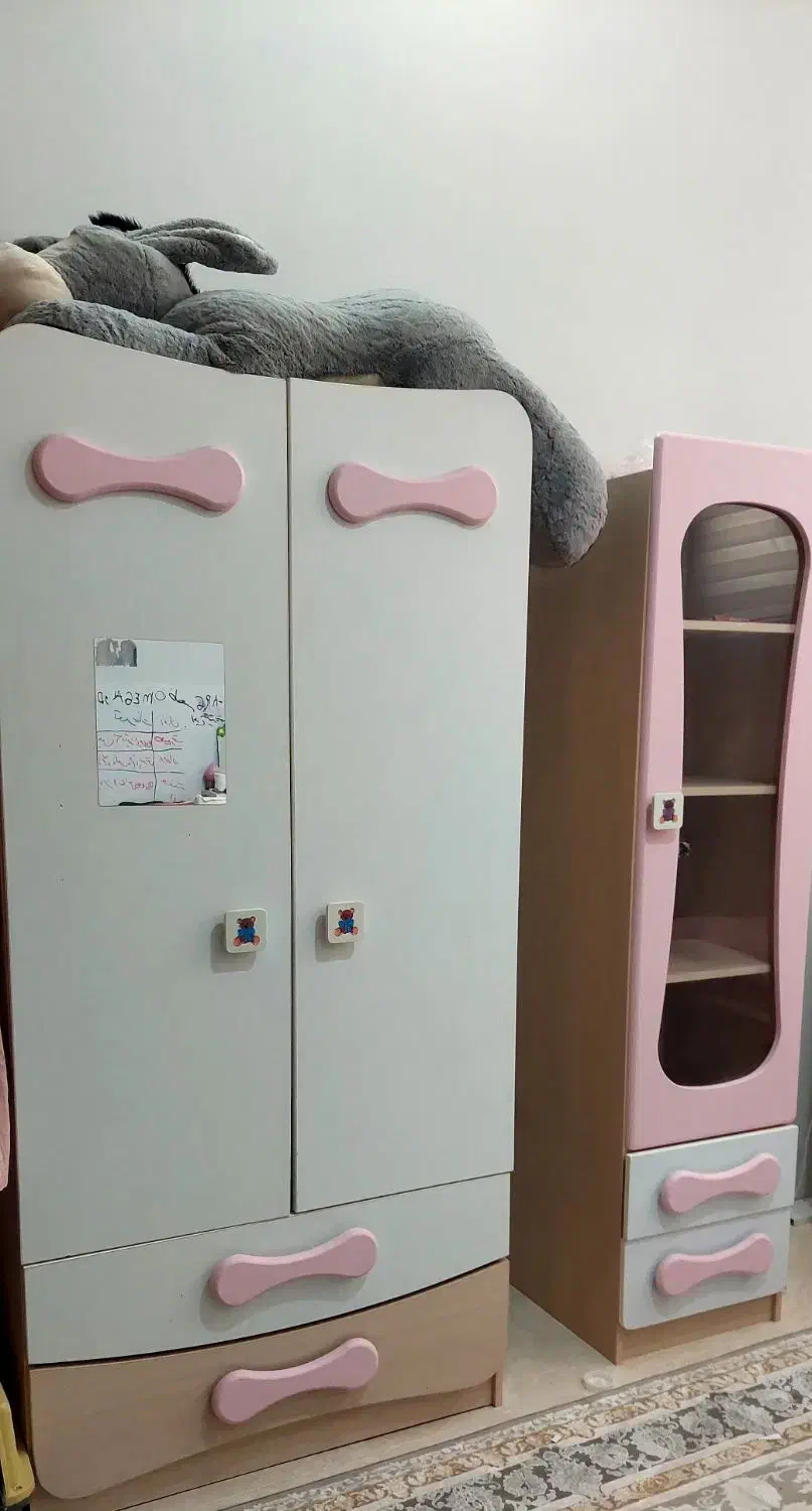 تخت خواب بچه و کمد|تخت و صندلی بچه|کاشمر, |دیوار