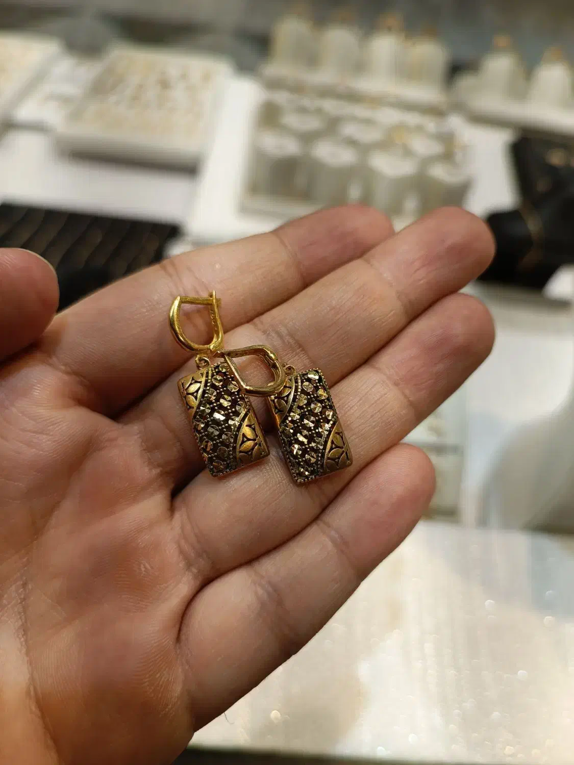 گوشواره طلا (بدون اجرت)|جواهرات|کرمانشاه, |دیوار