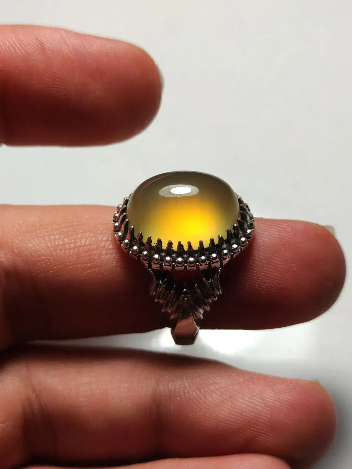 عقیق زرد یمن لامپی دستساز|جواهرات|قم, صفائیه|دیوار