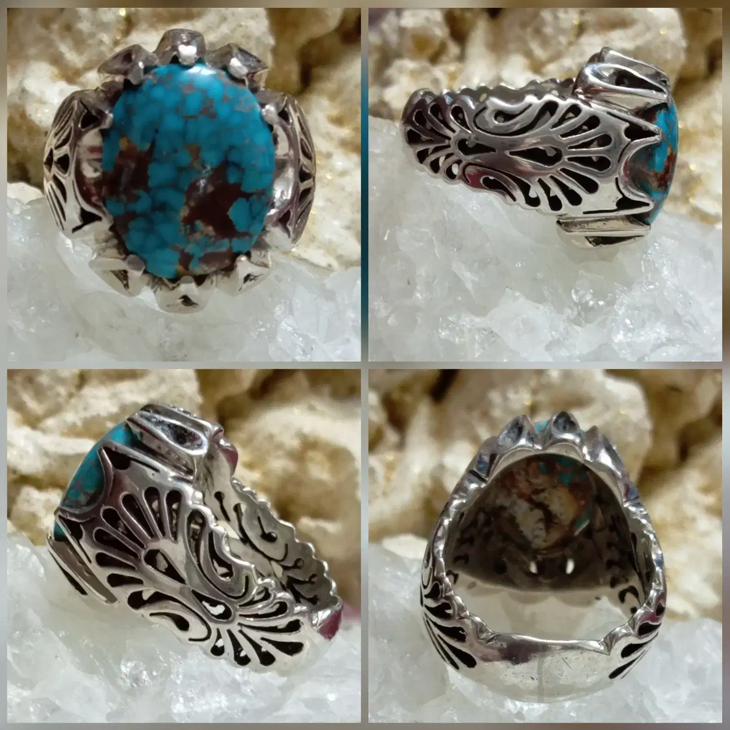 انگشتر فیروزه و شجر|جواهرات|مشهد, ابوذر|دیوار