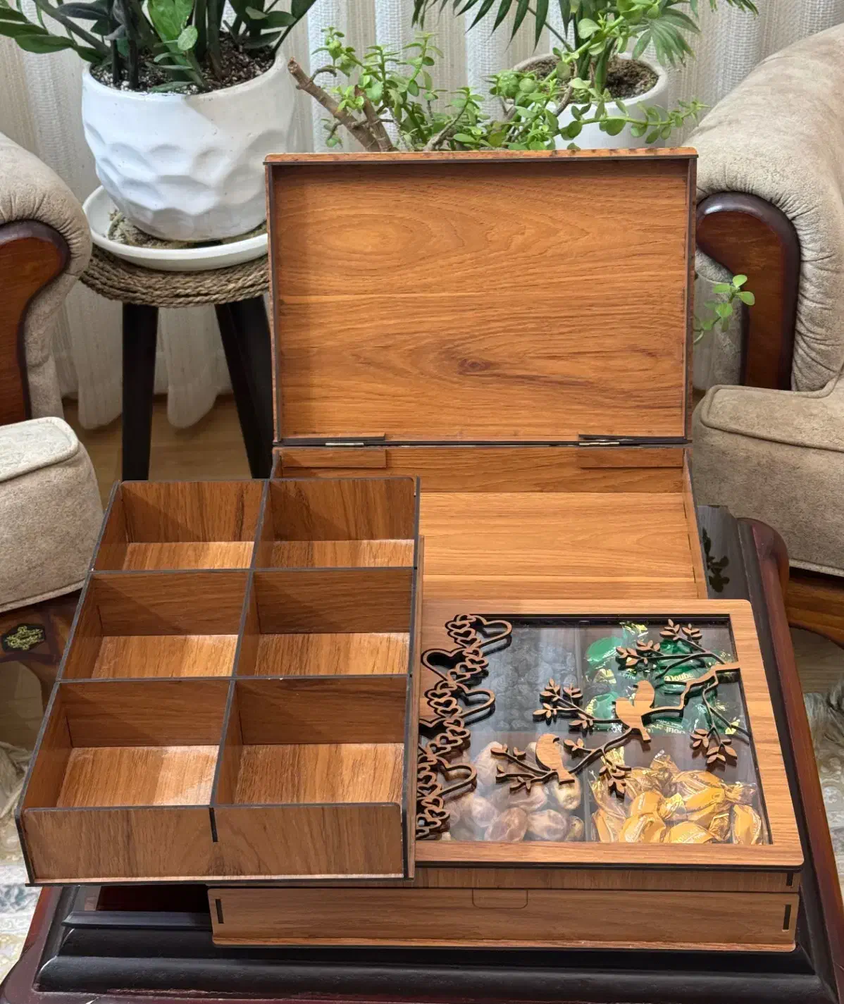 تولید کننده باکس های یلدایی/یلدا/جعبه چوبی|صنایع دستی و سایر لوازم تزئینی|قم, شاه سید علی|دیوار