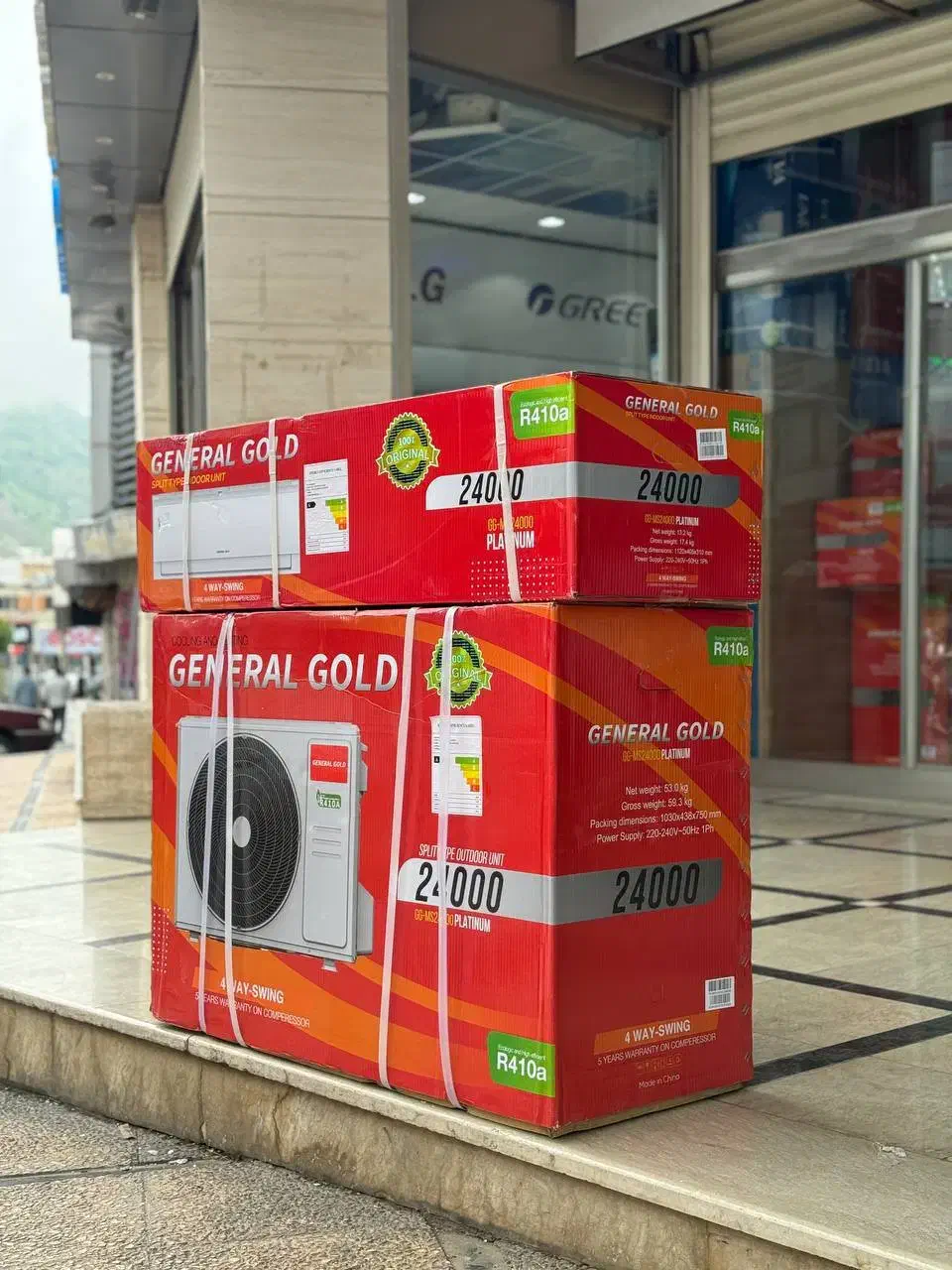 کولر گازی جنرال گلد پلاتینیوم 24000 ۲۴هزار|کولر گازی و فنکوئل|بانه, |دیوار