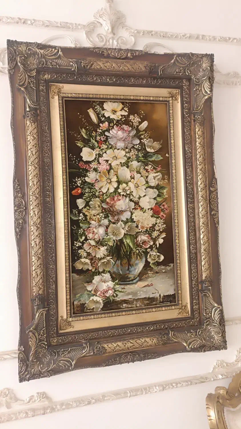 تابلو فرش دستباف چله ابریشم|تابلو فرش|مشهد, هفت تیر (نه دره)|دیوار