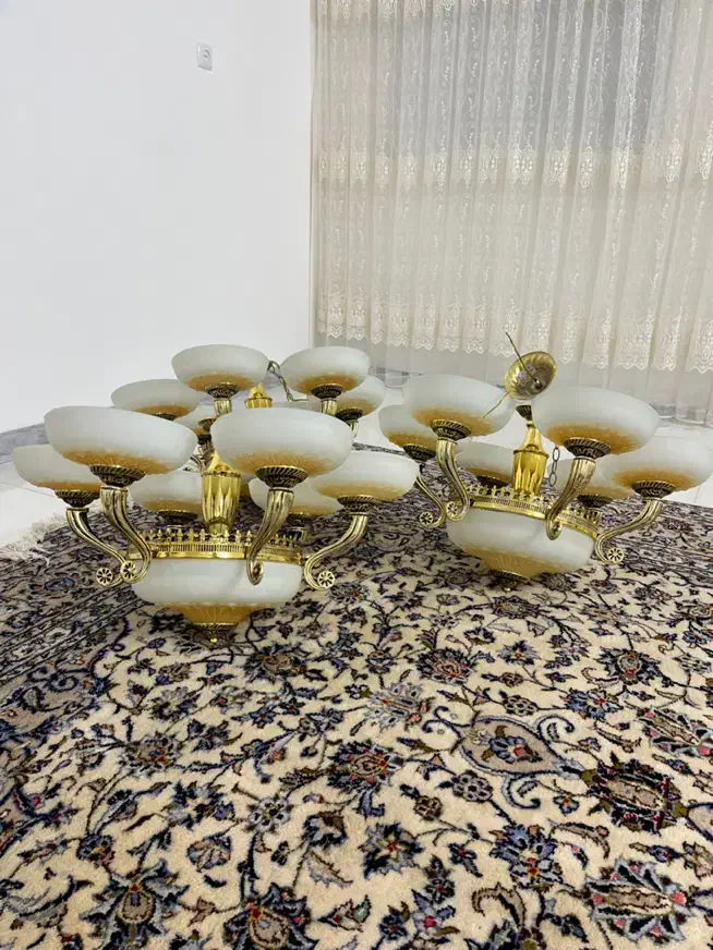 لوستر|لوستر و چراغ آویز|قم, باجک دو|دیوار