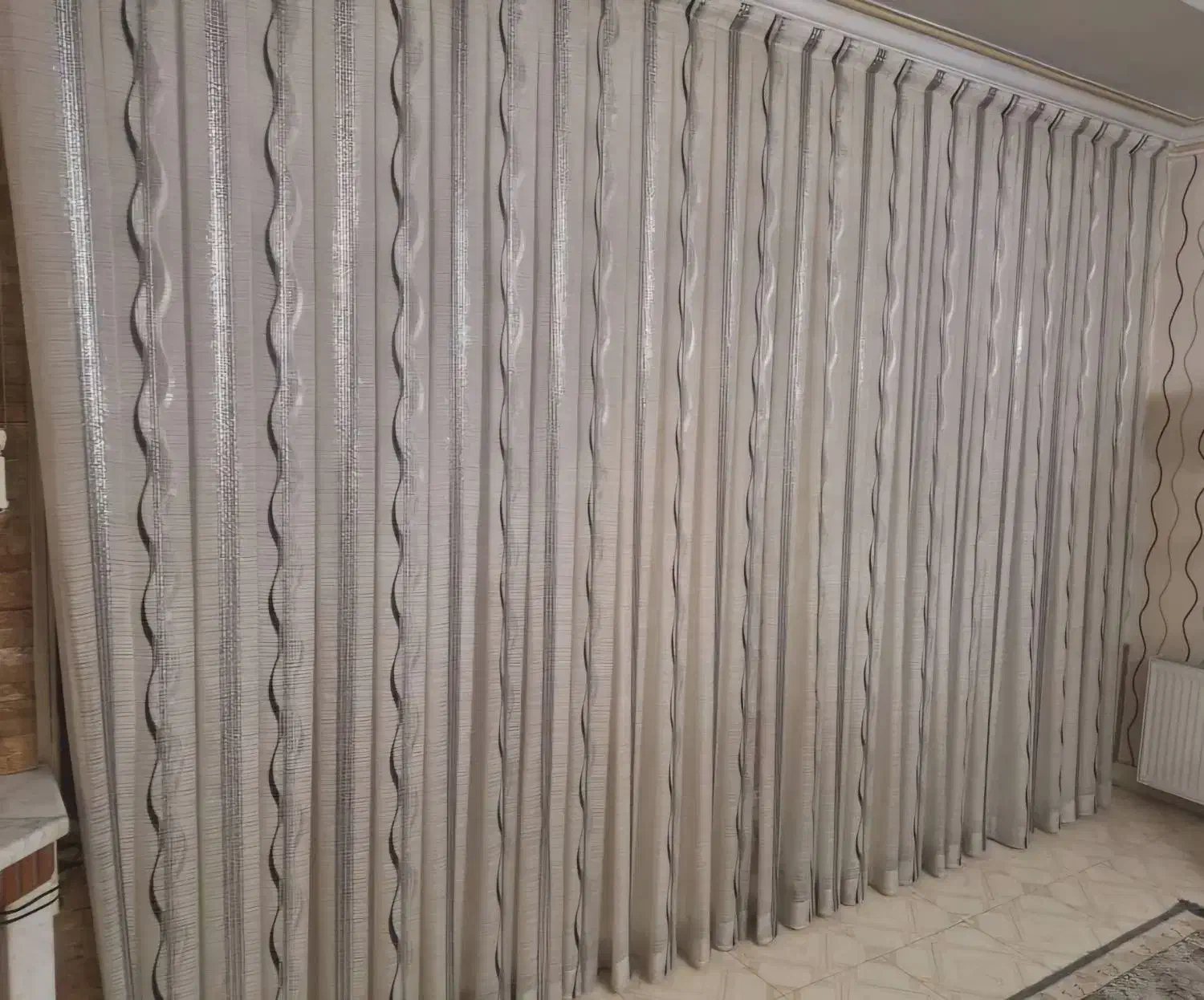 پرده پذیرایی|پرده، رانر، رومیزی|کرج, کوی مدرس|دیوار