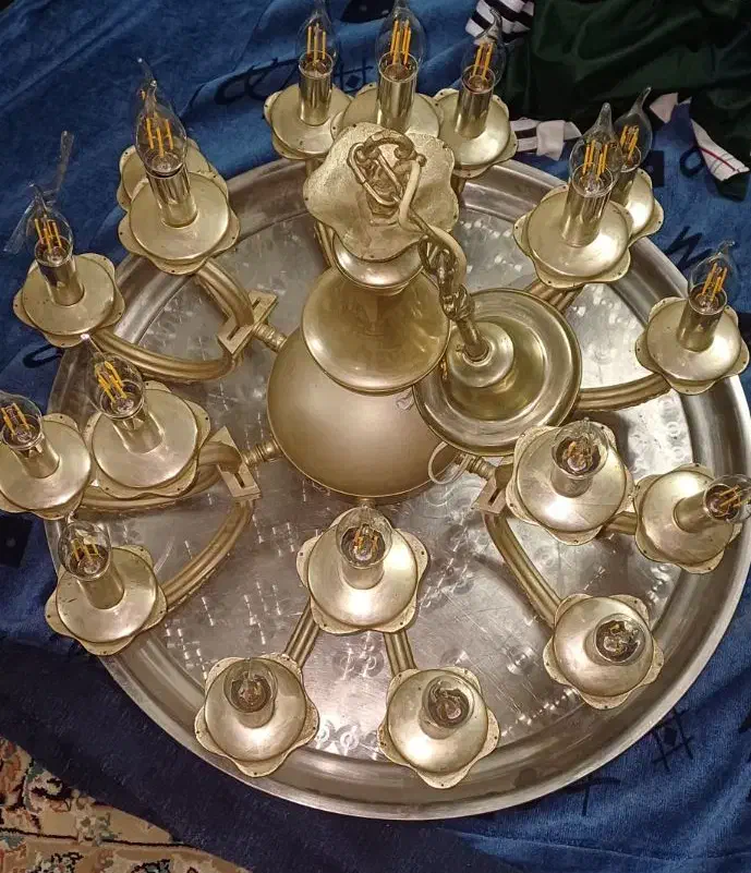 لوستر ۱۸ شعله|لوستر و چراغ آویز|مشهد, فرهنگیان (شهرک غرب)|دیوار