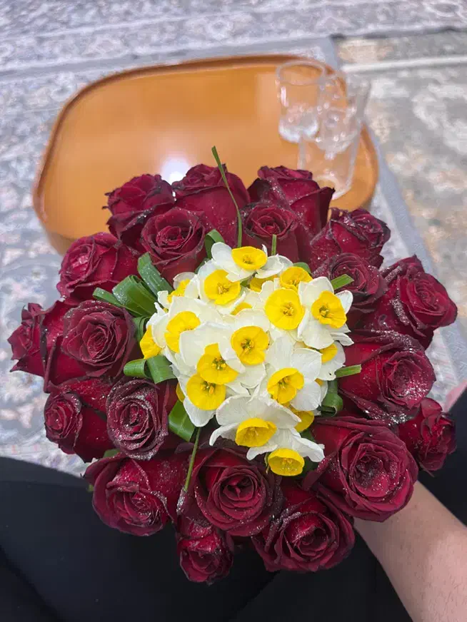 دسته گل|گل و گیاه طبیعی|قم, قلعه کامکار|دیوار