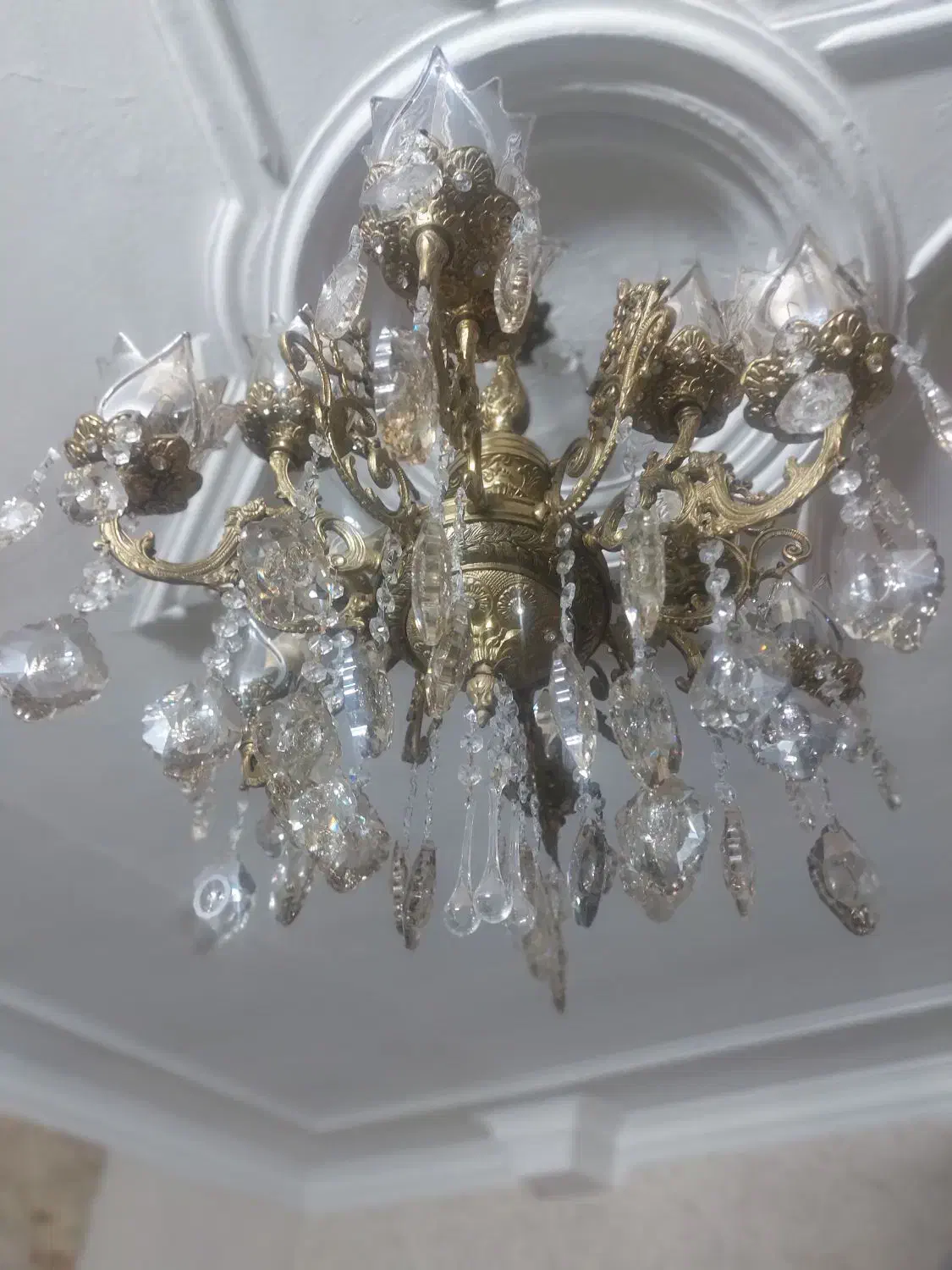 لوستر برنجی|لوستر و چراغ آویز|پاکدشت, پاکدشت (مامازند)|دیوار