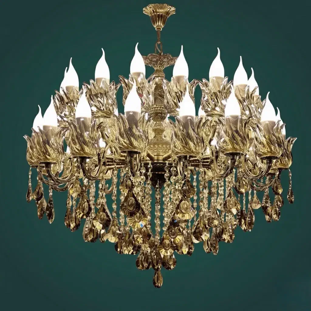 لوستر‌ سـ‌ـی شعله/طرح تعویض لوستر کهنه برنج با نو|لوستر و چراغ آویز|تهران, نعمت‌آباد|دیوار