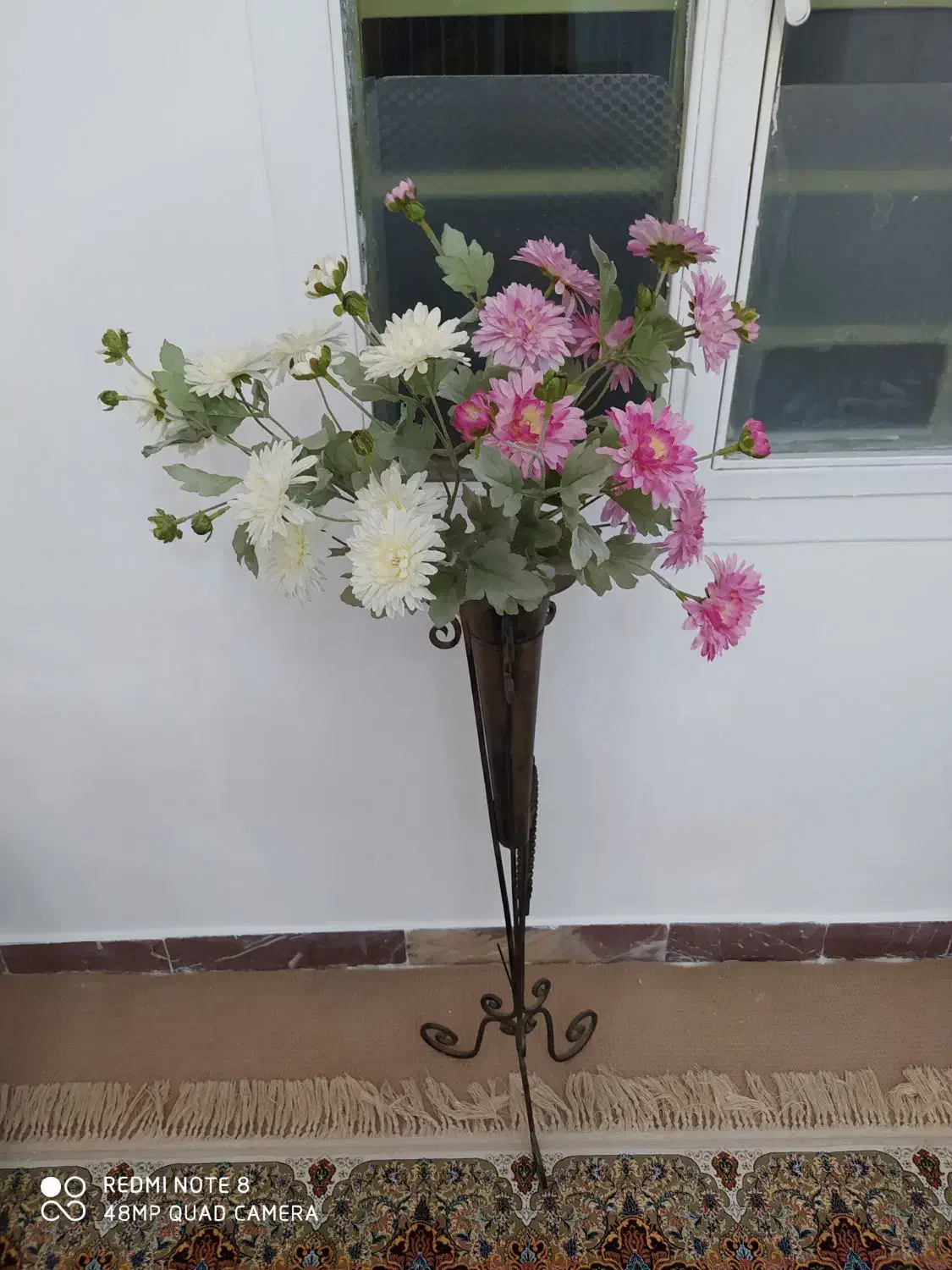 گل مصنوعی با پایه|گل مصنوعی|سنندج, |دیوار