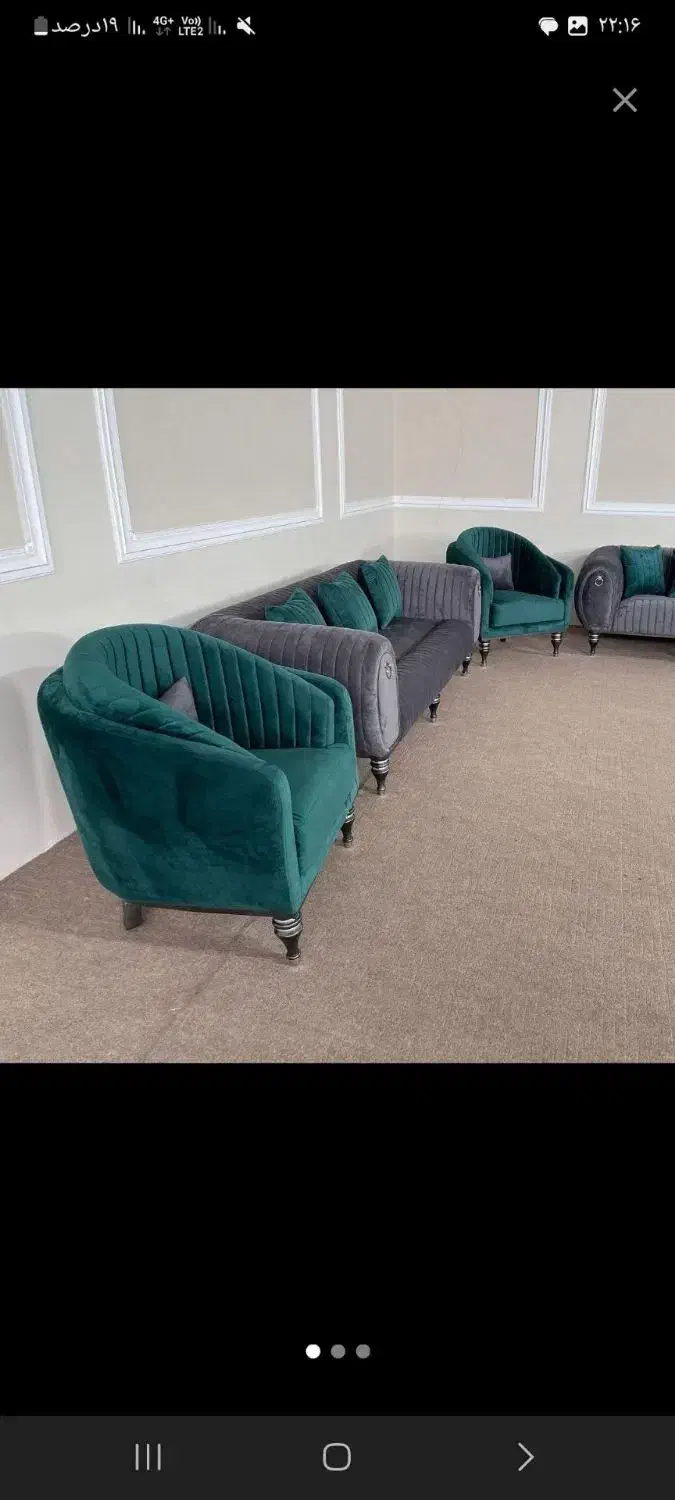 مبل راحتی باکیفیت نیلوفر،|مبلمان خانگی و میز عسلی|خمینی‌شهر, |دیوار