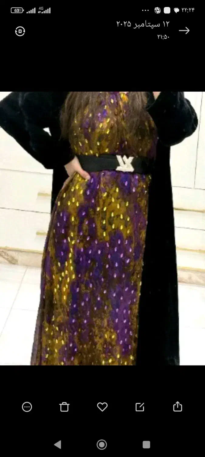 پارچه حریر آبرنگی فول یاقوت اشکی اصلی|لباس|جوانرود, |دیوار