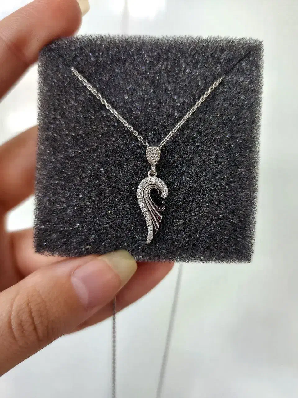 پلاک نقرع زنجیر نقره اصل عیار ۹۲۵|بدلیجات|کرمانشاه, |دیوار