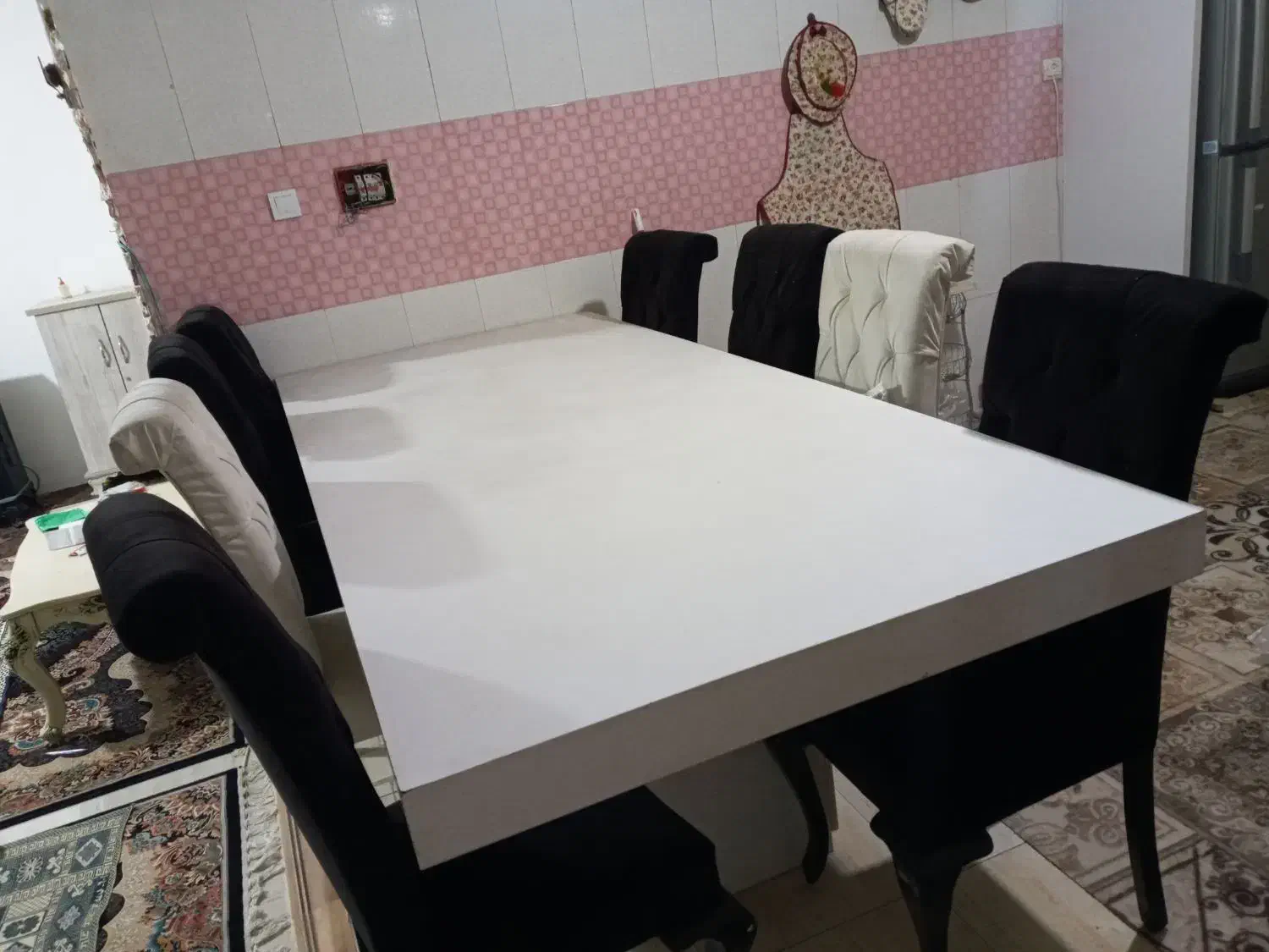 میز۰نهار خوری ۸نفره|میز و صندلی غذاخوری|ماهدشت, |دیوار