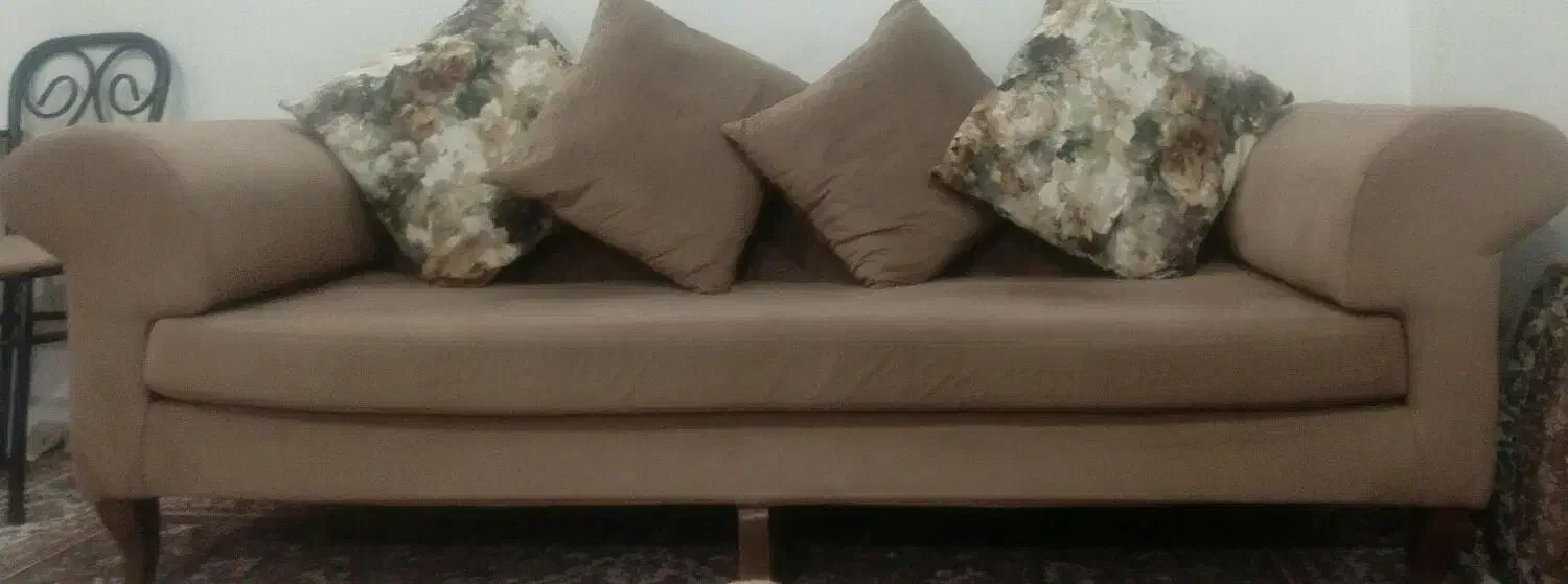 یه دست مبل9نفره خوش نشین بدون ایراد شیک چوب راش|مبلمان خانگی و میز عسلی|کرمانشاه, |دیوار