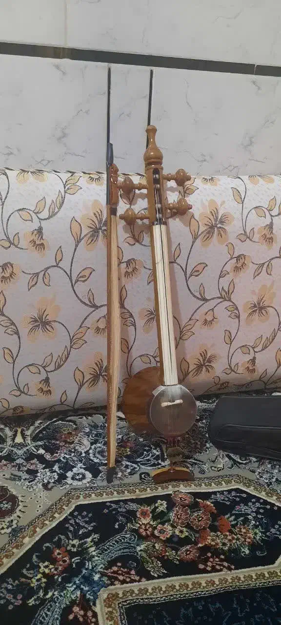 کمانچه استخوان کاری حرفه ای|سازهای سنتی|دزفول, |دیوار