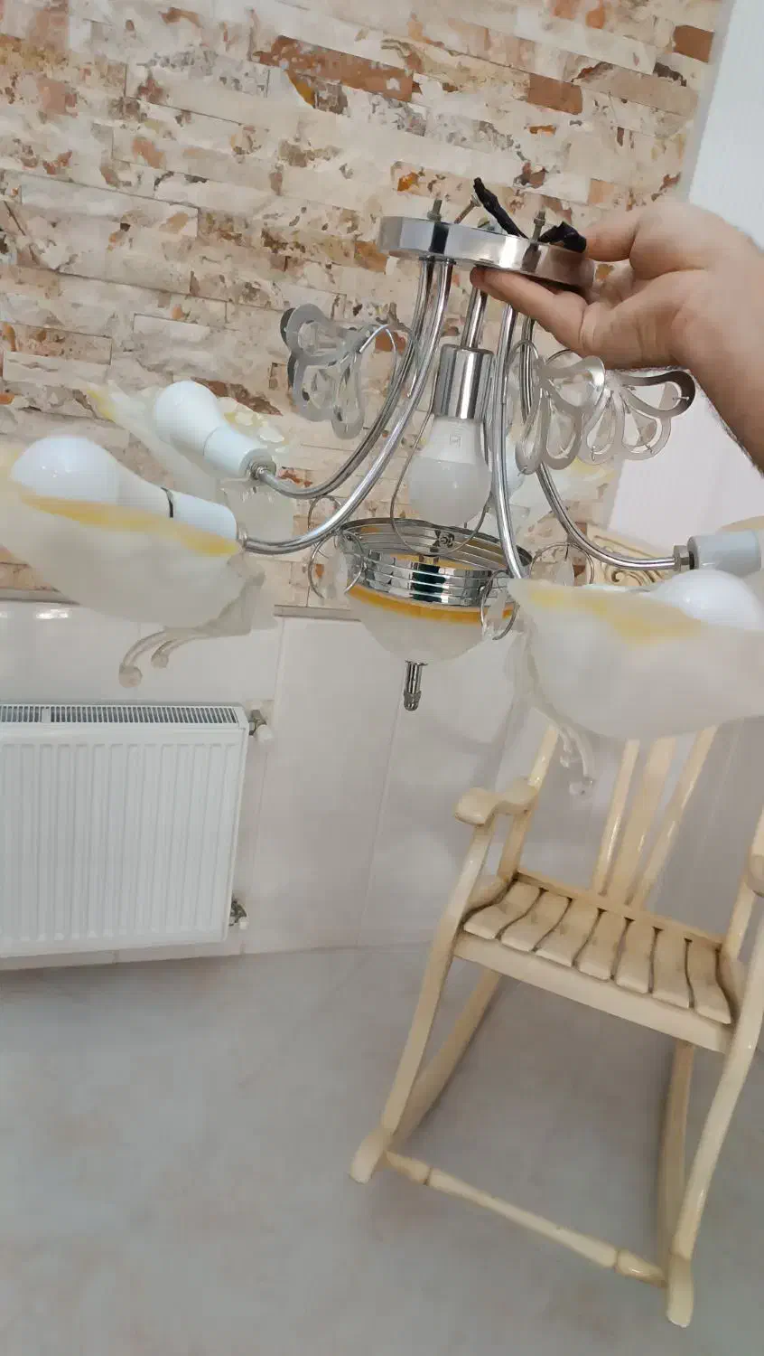 لوستر ۵شاخه|لوستر و چراغ آویز|نیشابور, بنیاد شهید|دیوار