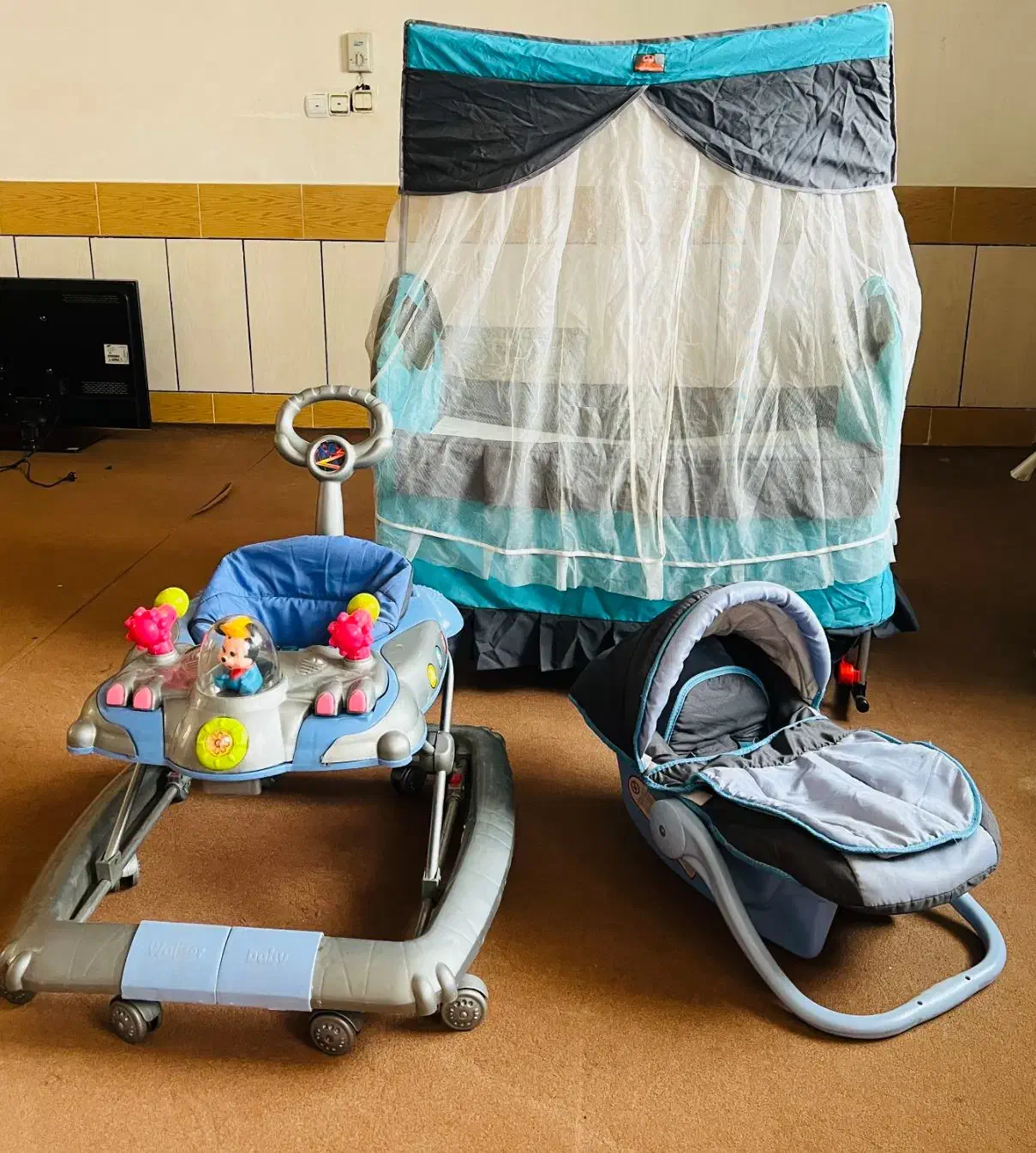 فروش گهواره روروک و کریر درحد نو|کالسکه و لوازم جانبی|اهواز, سپیدار|دیوار